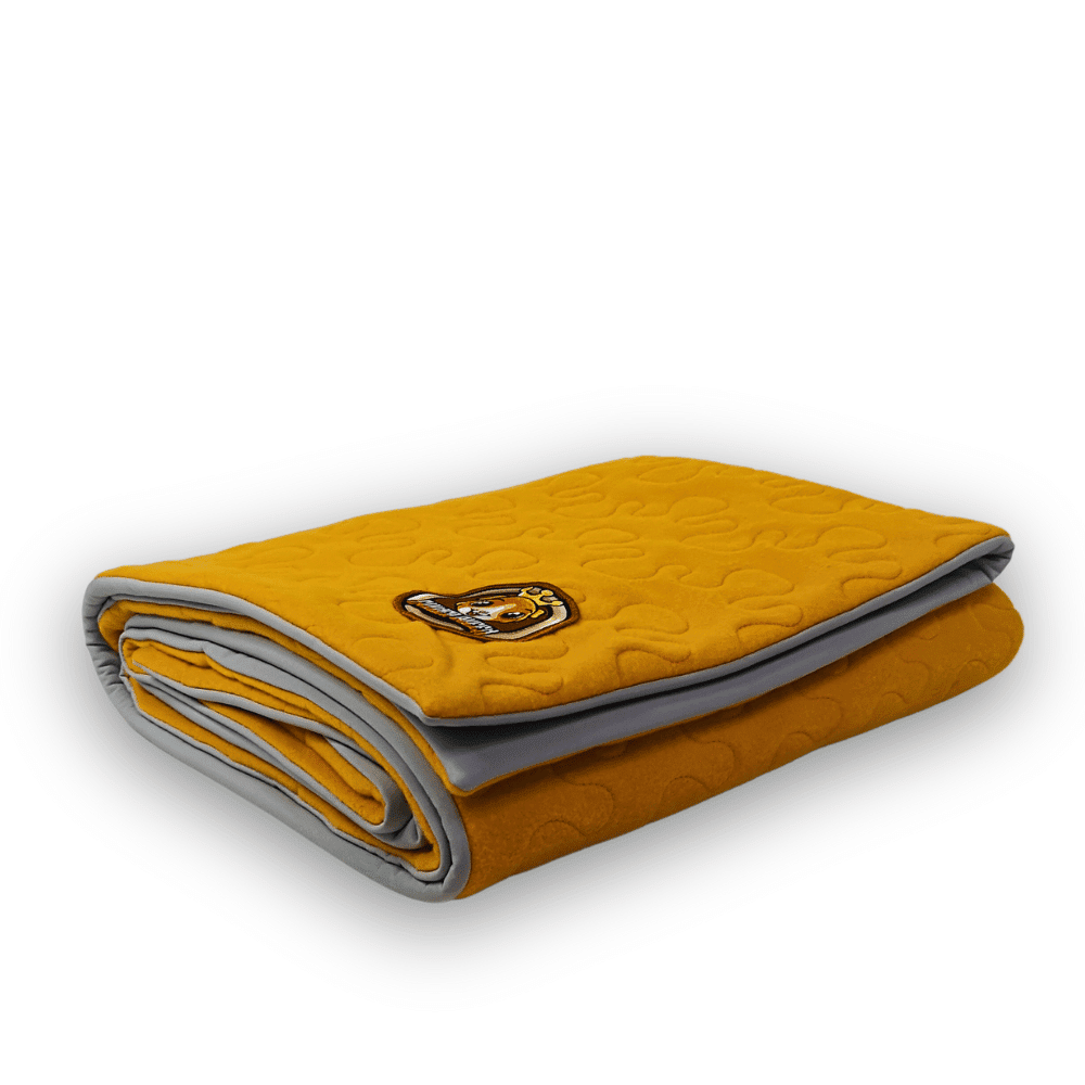 A honey yellow 2x5 c&c Guineaqueen fleece liner. ADIJO BARVA: 2x5 CC flis podloga v koral barvi - slika 1